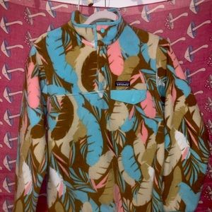 Patagonia Synchilla Fleece feather print
